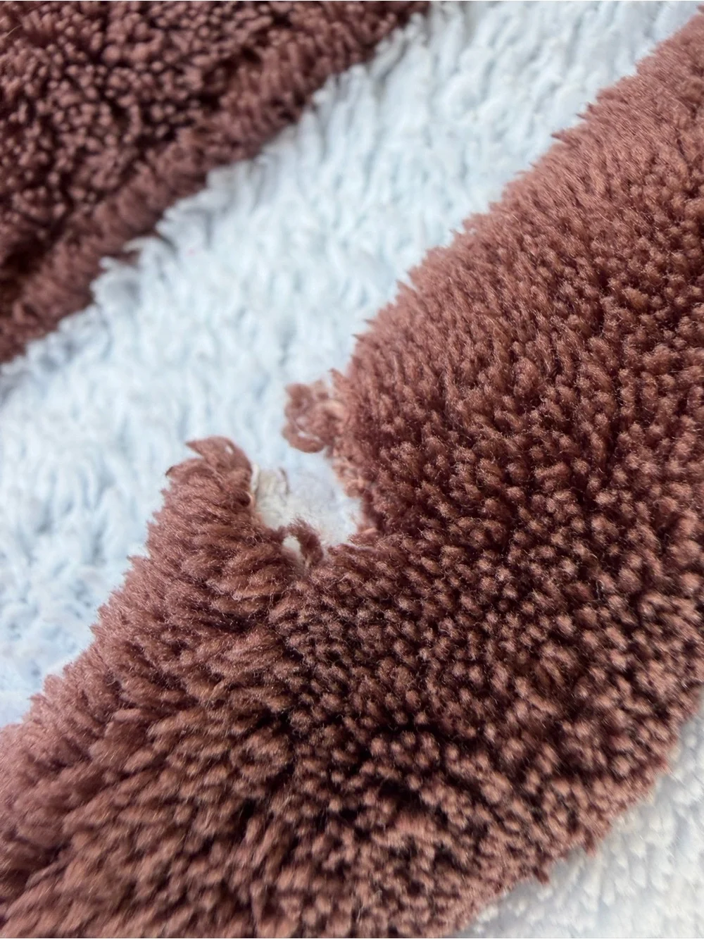 Y2K Carter’s Baby Puppy Embroidered Plush Security Blanket Blue Brown 37x60 GUC